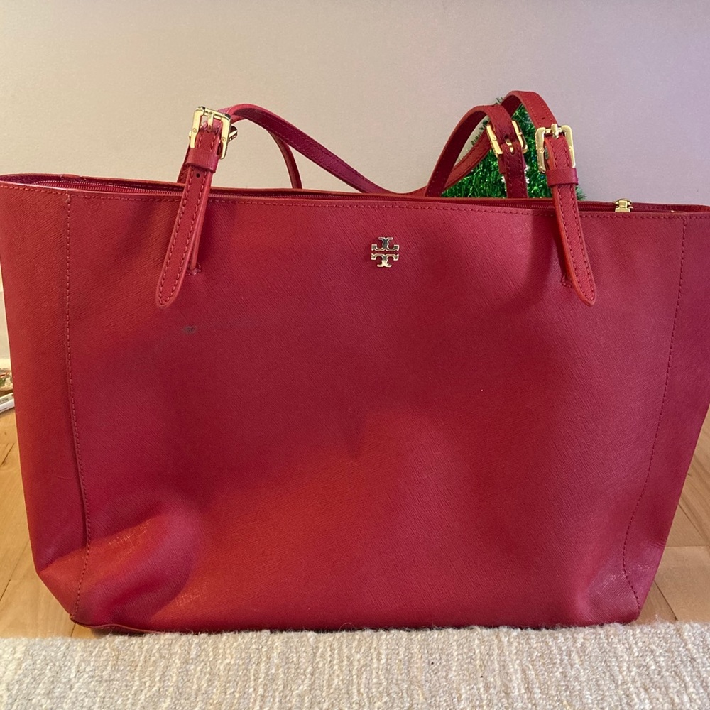 {Tory Burch} York laptop buckle tote